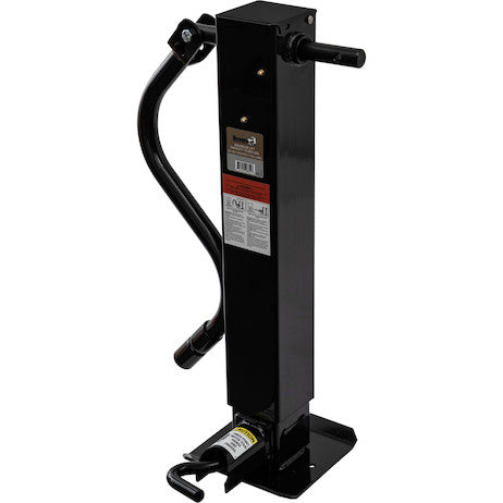 12 Inch Heavy-Duty Front Pin 4 Inch Square Jack with Handle, Packaged