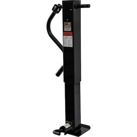 12 Inch Heavy-Duty Front Pin 4 Inch Square Jack with Handle, Packaged