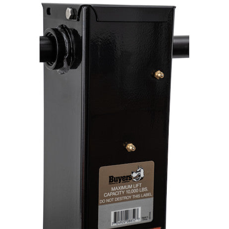 12 Inch Heavy-Duty Front Pin 4 Inch Square Jack with Handle, Packaged