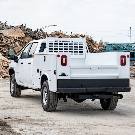 49-Inch Gloss White Kabgard??? with Mounting Kit for Single-Wheel Service Bodies and Dual-Wheel Service Bodies with 49-Inch-Wide Floors