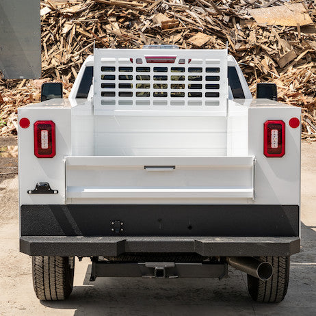 5404927B - 49-Inch Gloss Black Kabgard??? with Mounting Kit for Single-Wheel Service Bodies and Dual-Wheel Service Bodies with 49-Inch-Wide Floors
