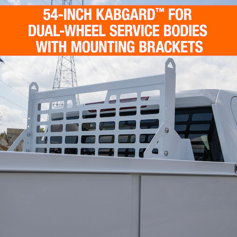 49-Inch Gloss White Kabgard??? with Mounting Kit for Single-Wheel Service Bodies and Dual-Wheel Service Bodies with 49-Inch-Wide Floors