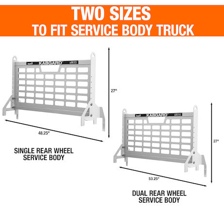 49-Inch Gloss White Kabgard??? with Mounting Kit for Single-Wheel Service Bodies and Dual-Wheel Service Bodies with 49-Inch-Wide Floors