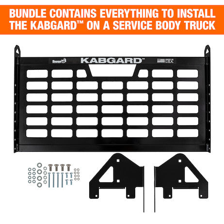 54-inch Gloss White Kabgard??? with Mounting Kit for Dual-Wheel Service Bodies with 54-Inch-Wide Floors