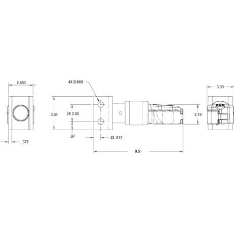 2 Inch Adjustable Channel Mount Cast Steel Coupler