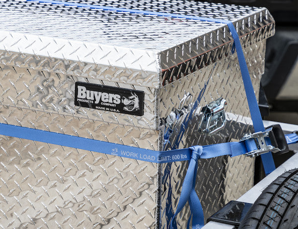 10 Foot Standard Duty Ratchet Tie Down with Thru-Handle - 4 Pack