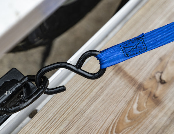 Retractable 6 Foot Standard Duty Ratchet Tie Down - 2 Pack