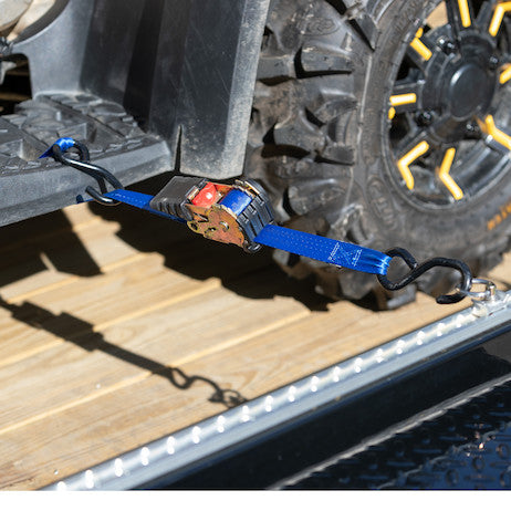 Retractable 6 Foot Standard Duty Ratchet Tie Down - 2 Pack