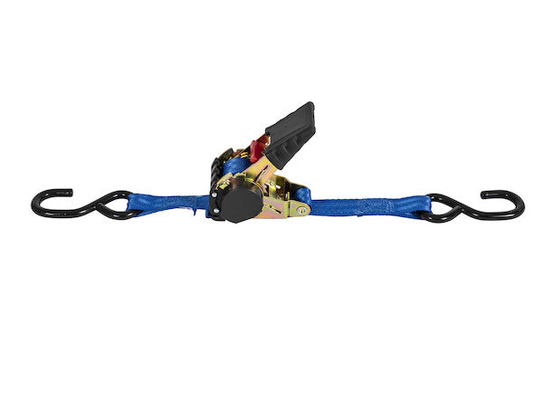Retractable 6 Foot Standard Duty Ratchet Tie Down - 2 Pack