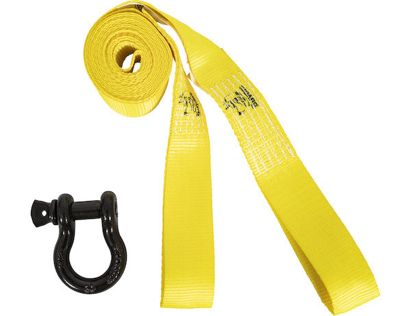 12 Foot UTV/ATV Tow Strap Kit