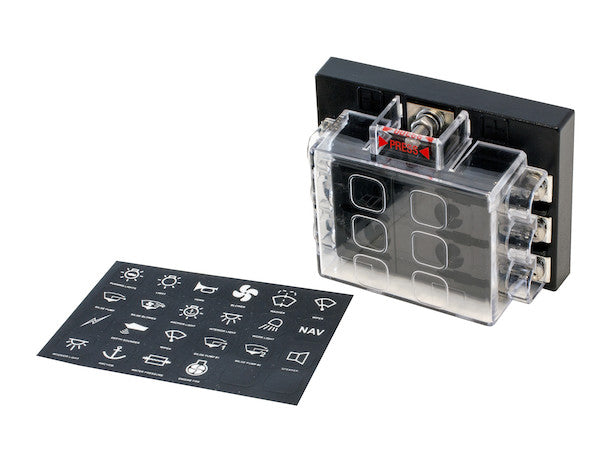6-Way Fuse Box with Cover