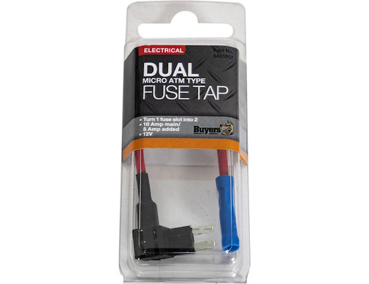 ATM Mini Dual Fuse Holder 10 Amp Main 5 Amp Added