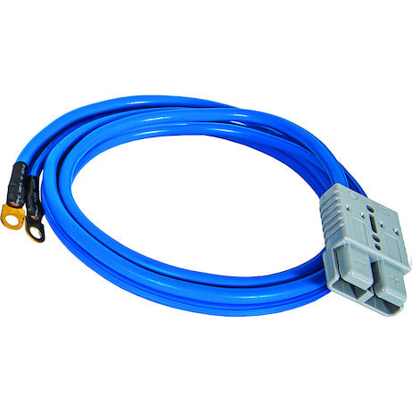 6 Foot Long Battery Side Booster Cables With Gray Quick Connect