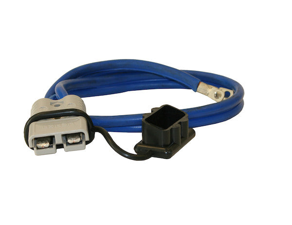 6 Foot Long Battery Side Booster Cables With Gray Quick Connect