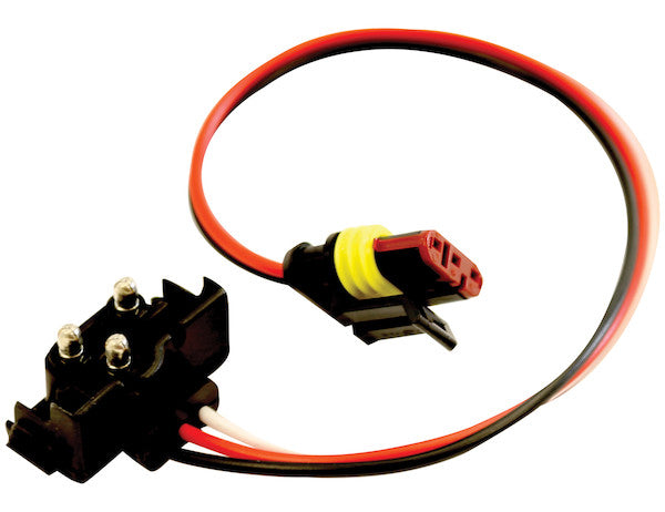 DOT Light Plug 2-Pin PL-10 Male With Stripped Power And #10 Ring On Ground