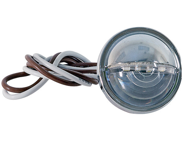 5621534 - 1.5 Inch Clear Round License/Utility Light With 4 LED
