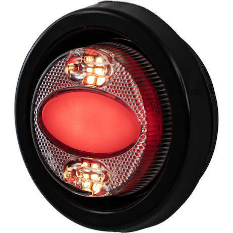 2 Inch Marker Strobe Combo Light - Amber/Red