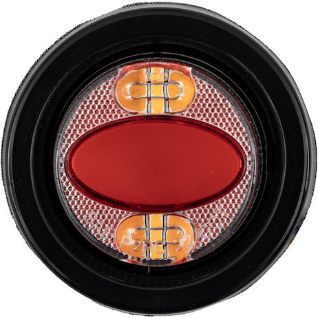 2 Inch Marker Strobe Combo Light - Amber/Red