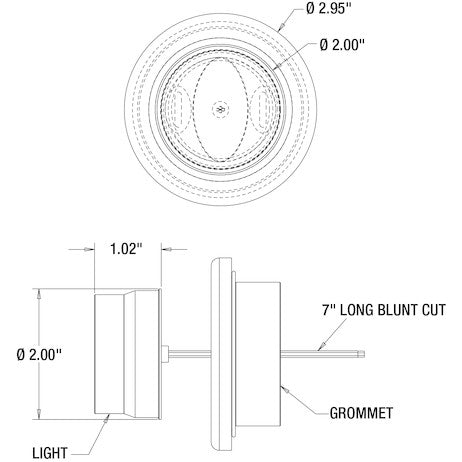 2 Inch Marker Strobe Combo Light - Amber/Amber