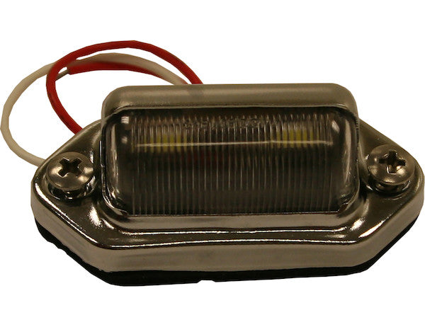 2 Inch License/Utility Light with 2 LEDs and Stripped Leads