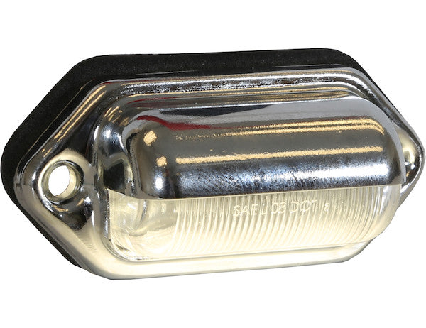 2 Inch License/Utility Light With 2 LED and .18 Inch Male Bullet Connectors