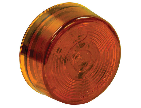 2 Inch Red Round Marker/Clearance Light Kit With 1 LED (PL-10 Connection, Includes Grommet and Plug)