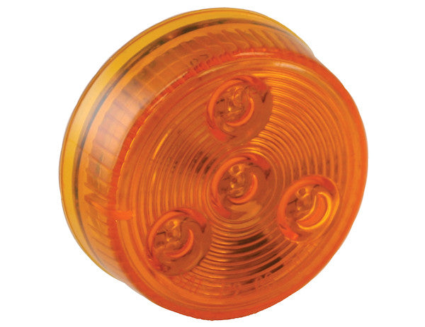 2 Inch Amber Round Marker/Clearance Light with 4 LEDs (Light Only)