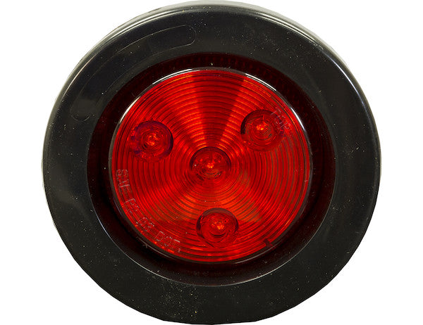 Bulk 2.5 Inch Red Round Marker/Clearance Light With 4 LED