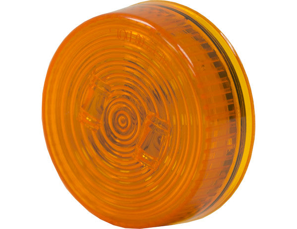 2.5 Inch Amber Round Marker/Clearance Light With 2 LED