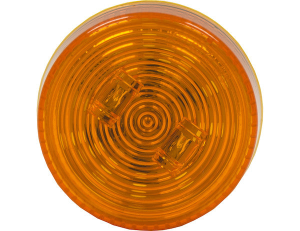 2.5 Inch Amber Round Marker/Clearance Light With 2 LED
