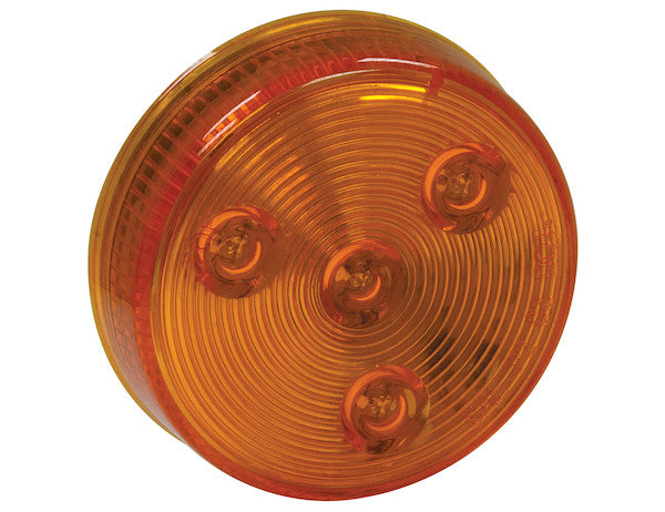 Bulk 2.5 Inch Amber Round Marker/Clearance Light With 4 LED