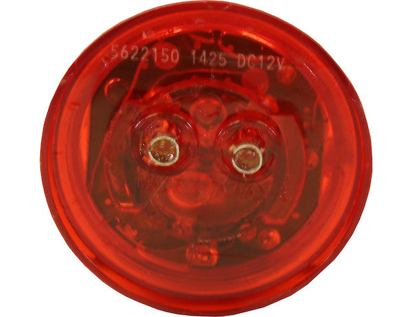 Bulk 2.5 Inch Red Round Marker/Clearance Light With 4 LED
