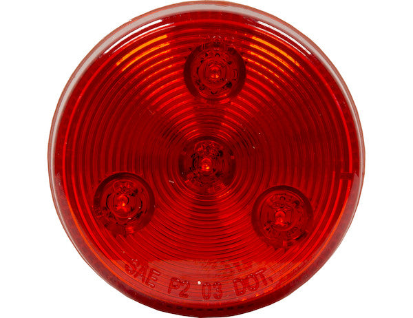 Bulk 2.5 Inch Red Round Marker/Clearance Light With 4 LED