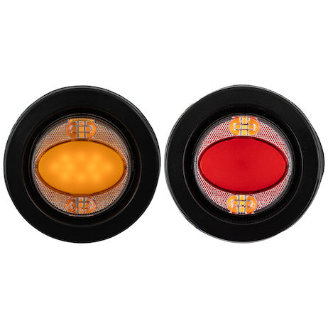 2 Inch Marker Strobe Combo Light - Amber/Red