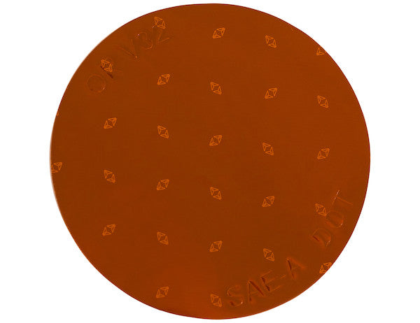 3 Inch Amber Round DOT Stick-On Reflectors - 100 Per Roll