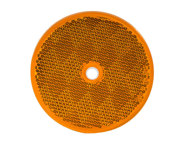5623317 - 3.1875 Inch Amber Round DOT Bolt-On Reflectors