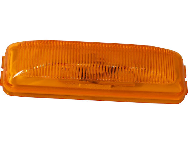 3.75 Inch Amber Rectangular Marker/Clearance Light With 2 LED