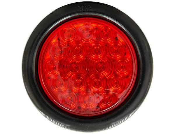 4 Inch Red Round Stop/Turn/Tail Light With 18 LEDs (Sold in Multiples of 10)