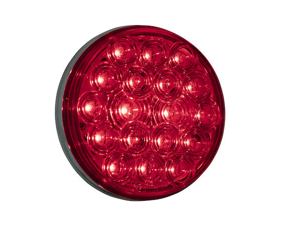 4 Inch Red Round Stop/Turn/Tail Light With 18 LEDs (Sold in Multiples of 10)