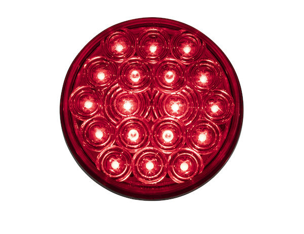 4 Inch Red Round Stop/Turn/Tail Light With 18 LEDs (Sold in Multiples of 10)