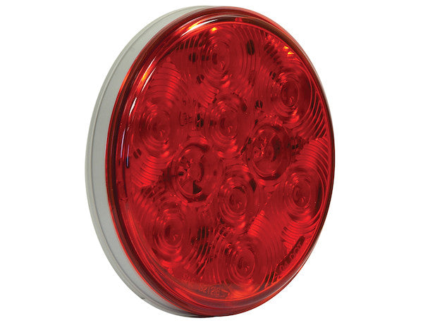 4 Inch Red Round Stop/Turn/Tail Light With 10 LED