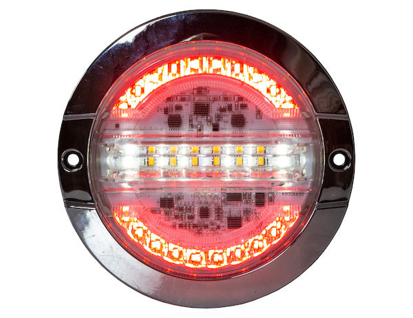 4 Inch Combination LED Stop/Turn/Tail, Backup, and Strobe Light with 32 LEDs