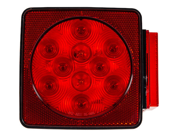 Passenger Side 5 Inch Box-Style LED Stop/Turn/Tail Light for Trailers Under 80 Inches Wide