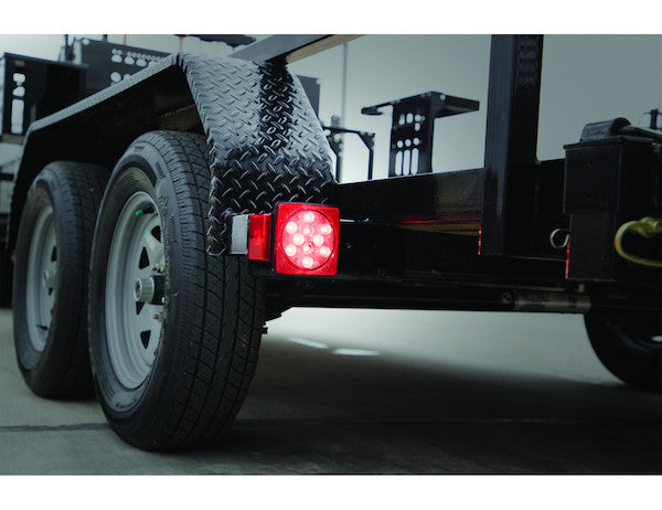 Passenger Side 5 Inch Box-Style LED Stop/Turn/Tail Light for Trailers Under 80 Inches Wide