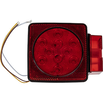 5625112 - Passenger Side 5 Inch Box-Style LED Stop/Turn/Tail Light for Trailers Over 80 Inches Wide, Rear-Facing