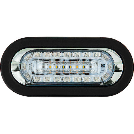 Combination 6 Inch LED Amber Marker Light with Amber Strobe Light