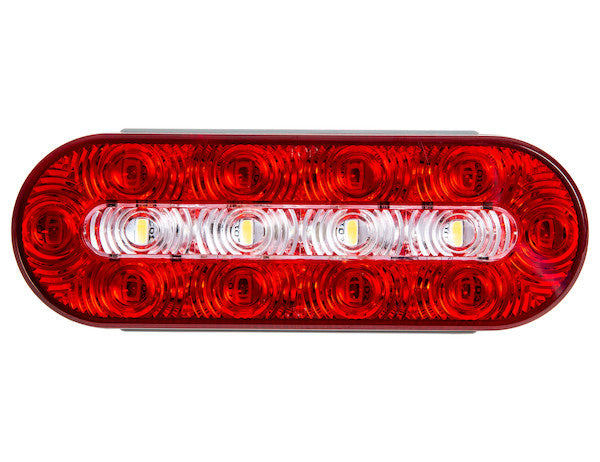 6 Inch Oval Combination Stop/Turn/Tail & Backup Light Kit (Includes Grommet and Plug) 