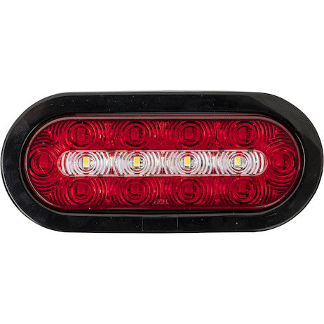 6 Inch Oval Combination Stop/Turn/Tail & Backup Light Kit (Includes Grommet and Plug) 