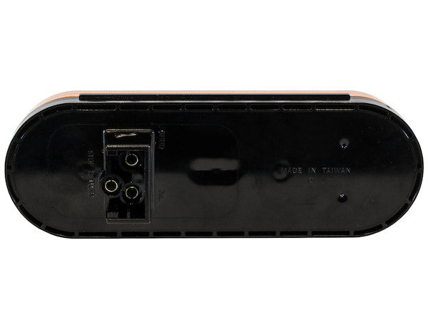 Amber 6 Inch Oval Stop/Turn/Tail Light With 6 LEDs