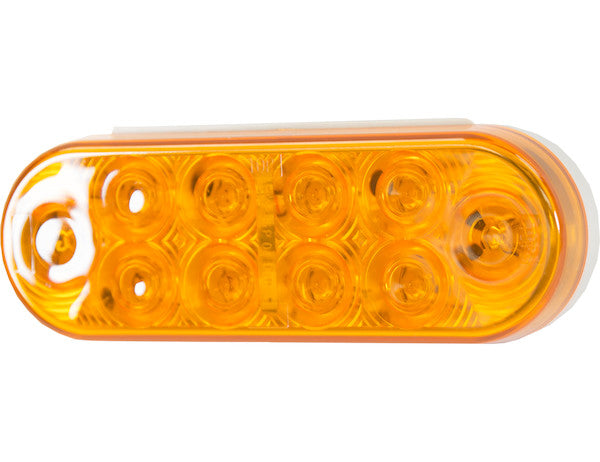 6 Inch Amber Oval Turn Signal Light With 10 LED